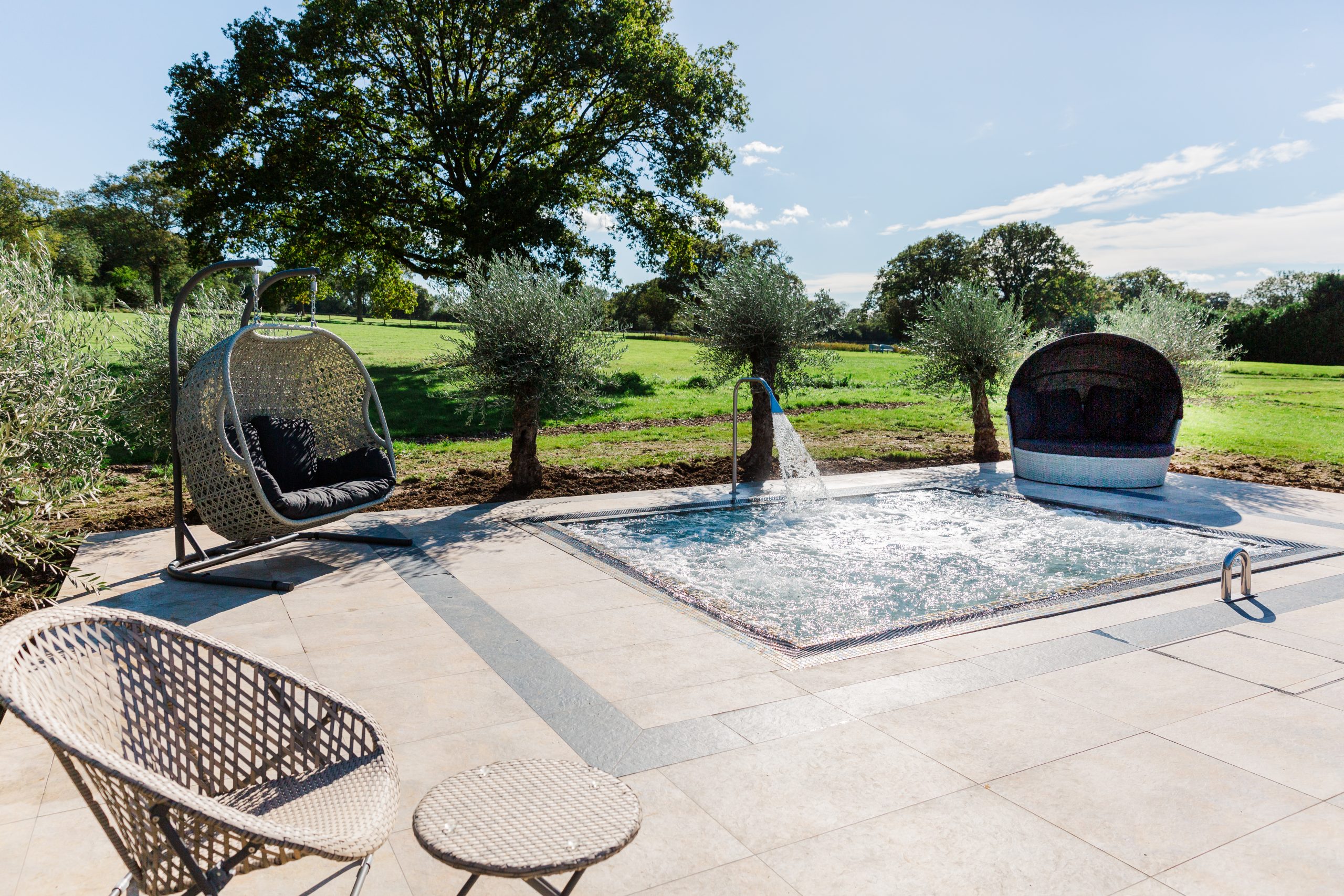 Heated Outdoor vitality pool at Guildford Manor Spa