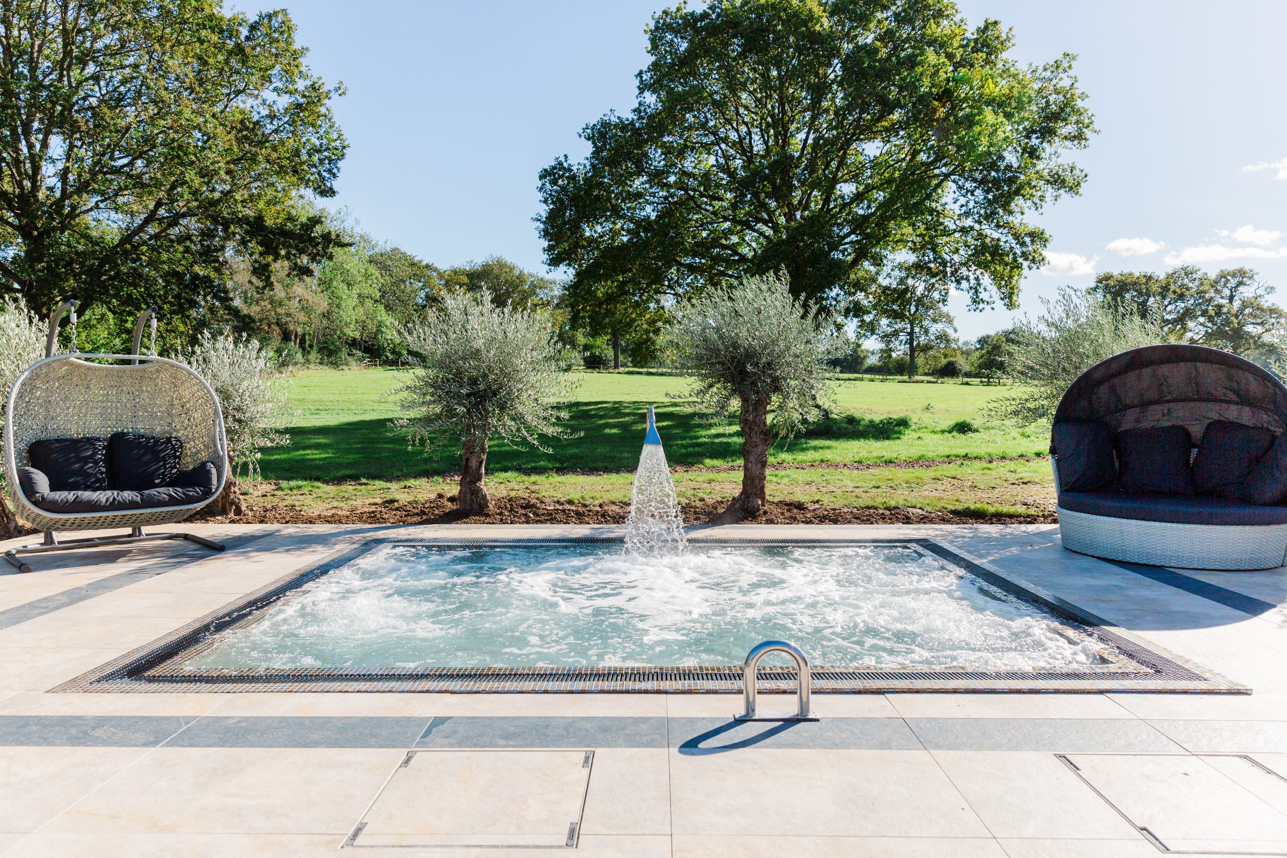 Outdoor vitality pool jacuzzi at Guildford Manor Hotel