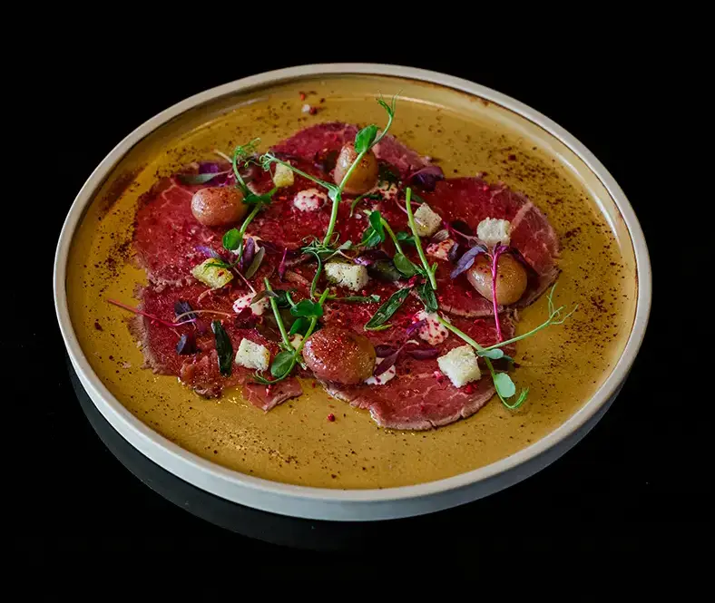 Lunch & Dinner at Newland's Corner Restaurant in Guildford – Beef Carpaccio